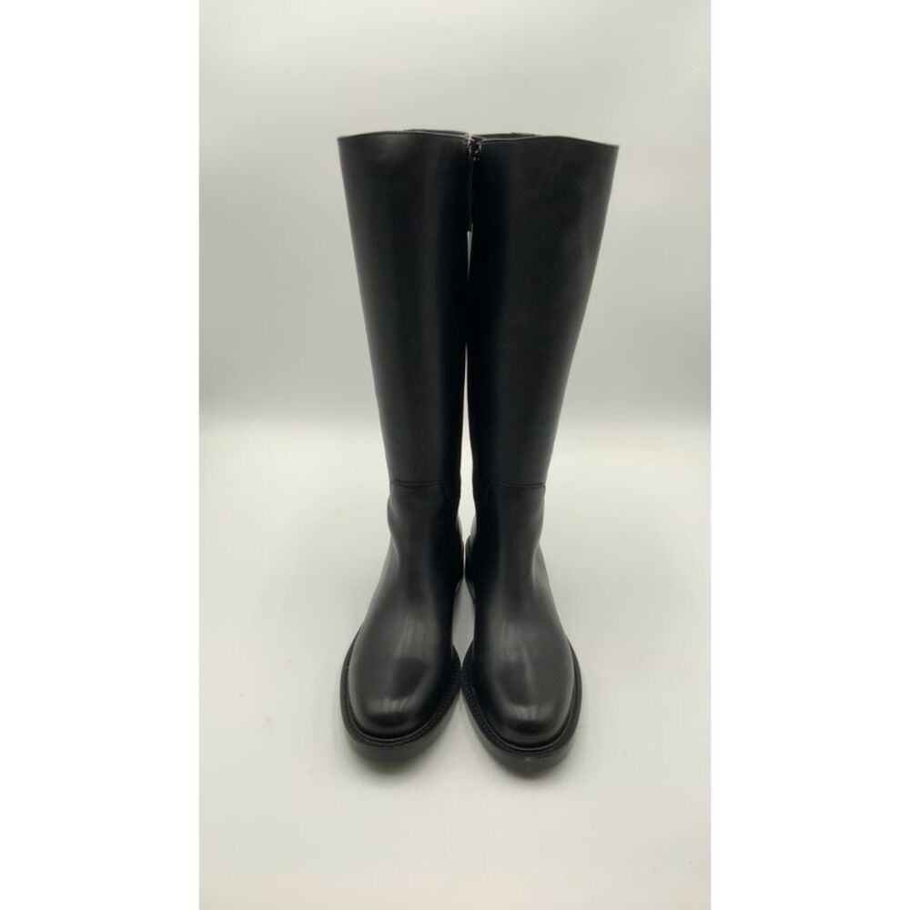 Quince Italian Leather Riding Boots Black Shoes 9 - Picture 8 of 10